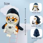 Cute Soft Shark Cat Plush Doll 25CM