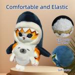 Cute Soft Shark Cat Plush Doll 25CM