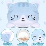 Reversible Happy Sad Cat Plush Toy