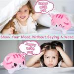 Reversible Happy Sad Cat Plush Toy Doll