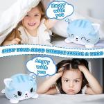 Reversible Happy Sad Cat Plush Toy