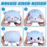 Reversible Happy Sad Cat Plush Toy