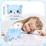 Reversible Happy Sad Cat Plush Toy