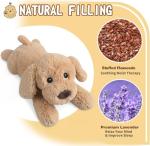 Microwavable Fluffy Puppy Plush with Lavender Scent