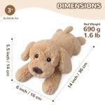 Microwavable Fluffy Puppy Plush with Lavender Scent