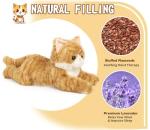 Orange Tabby Cat Plush Toy with Lavender Scent
