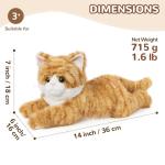 Orange Tabby Cat Plush Toy with Lavender Scent