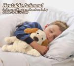 Microwavable Brown Dog Plush Toy for Warmth