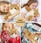Orange Tabby Cat Plush Toy with Lavender Scent