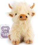 Microwavable Highland Cow Plush Toy for Comfort