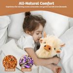 Microwavable Highland Cow Plush Toy for Comfort