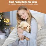 Microwavable Highland Cow Plush Toy for Comfort