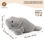 Adorable Microwavable Fluffy Manatee Plush Toy