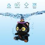 Halloween Black Cat Plush Toy with Hat