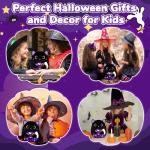 Cute 8in Halloween Black Cat Plush Toy