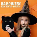 Yamepuia Cute Black Cat Plush Toy for Halloween