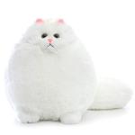 Adorable 10-inch White Cat Plush Toy