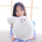 Adorable 10-inch White Cat Plush Toy