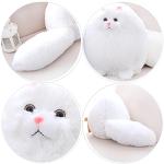 Adorable 10-inch White Cat Plush Toy