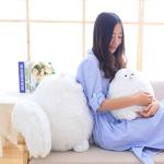 Giant White Plush Cat for Kids