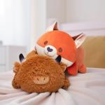Mewaii Highland Cow Plush Pillow for Cuddling