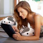 Cute Cow Plush Pillow for Cuddling and Decor