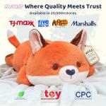 Cute Fox Plush Pillow - Soft & Squishy Cuddly Toy