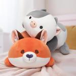 Cute Fox Plush Pillow - Soft & Squishy Cuddly Toy
