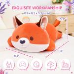 Cute Fox Plush Pillow - Soft & Squishy Cuddly Toy