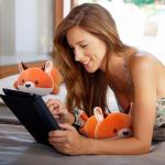Cute Fox Plush Pillow - Soft & Squishy Cuddly Toy