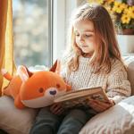 Cute Fox Plush Pillow - Soft & Squishy Cuddly Toy