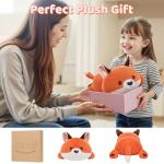 Cute Fox Plush Pillow - Soft & Squishy Cuddly Toy