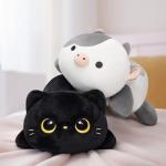 Mewaii 20" Black Cat Plush Pillow Toy