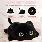 Mewaii 20" Black Cat Plush Pillow Toy