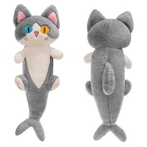 Cute Plush Shark Cat Doll Pillow for Kids