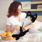 Cute Plush Shark Cat Doll - 80cm Soft Toy