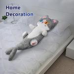 Cute Plush Shark Cat Doll Pillow for Kids