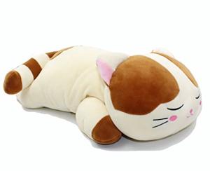 Vintoys 23.5" Brown Cat Hugging Pillow Plush Toy