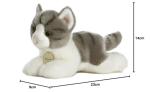 Aurora MiYoni Grey and White Tabby Cat Plush