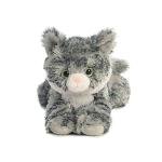 Aurora Mini Flopsies Lily Grey Tabby Plush Toy