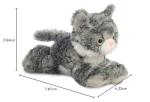 Aurora Mini Flopsies Lily Grey Tabby Plush Toy