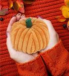 DolliBu Large Pumpkin Plush - Cute Halloween Toy