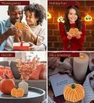 DolliBu Large Pumpkin Plush - Cute Halloween Toy