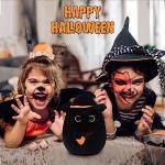 Cute Halloween Black Cat Plush Toy with Hat