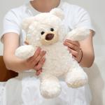 10-Inch Soft White Teddy Bear Plush Toy