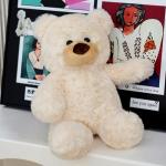 10-Inch Soft White Teddy Bear Plush Toy