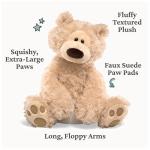 GUND Philbin Plush Teddy Bear, 18” Beige