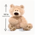 GUND Philbin Plush Teddy Bear, 18” Beige