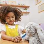 Melissa & Doug Big Feet Bunny Plushie Toy