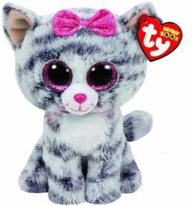 Ty Kiki Grey Cat Soft Plush Toy